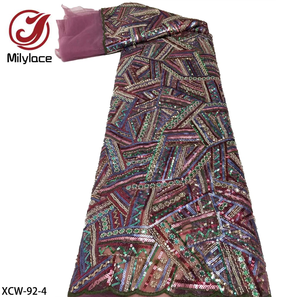 Quality Embroidered Sequins French Lace Luxury and Elegant Appearance Fabric for Wedding Gown Lace Fabric Dress Fabric / XCW-92
Quality Embroidered Sequins French Lace Luxury and Elegant Appearance Fabric for Wedding Gown Lace Fabric Dress Fabric / XCW-92