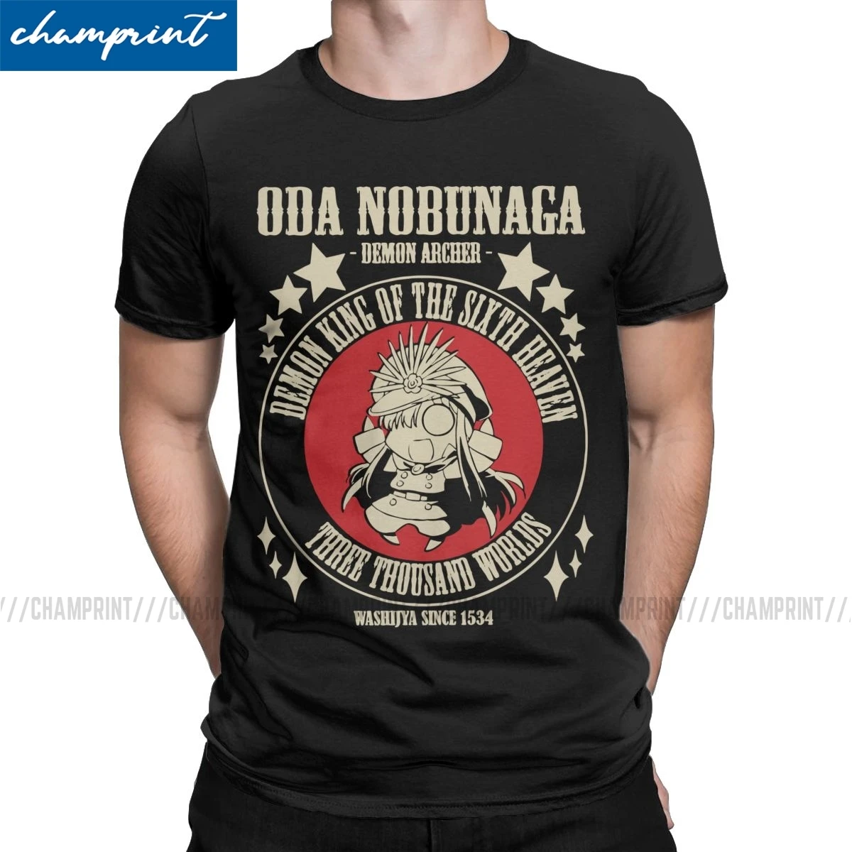 Мужская футболка Oda Nobunaga Demon Archer, Повседневная футболка с коротким рукавом и круглым вырезом, с аниме, для отдыха
Мужская футболка Oda Nobunaga Demon Archer, Повседневная футболка с коротким рукавом и круглым вырезом, с аниме, для отдыха