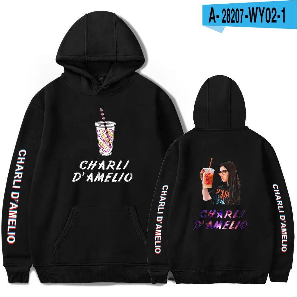 Charli D'Amelio kids Hoodies men/womens streetwear Sweatshirts Spring Autumn Hooded Boy/girls Harajuku printed fashion Clothes
Charli D'Amelio kids Hoodies men/womens streetwear Sweatshirts Spring Autumn Hooded Boy/girls Harajuku printed fashion Clothes