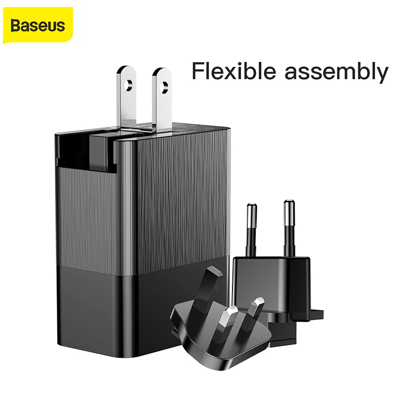 Baseus Travel Wall Charger Plug 3 in 1 USB Charger For iphone for Samsung for Huawei for Xiaomi Replaceable 3 Port EU US UK Plug
Baseus Travel Wall Charger Plug 3 in 1 USB Charger For iphone for Samsung for Huawei for Xiaomi Replaceable 3 Port EU US UK Plug