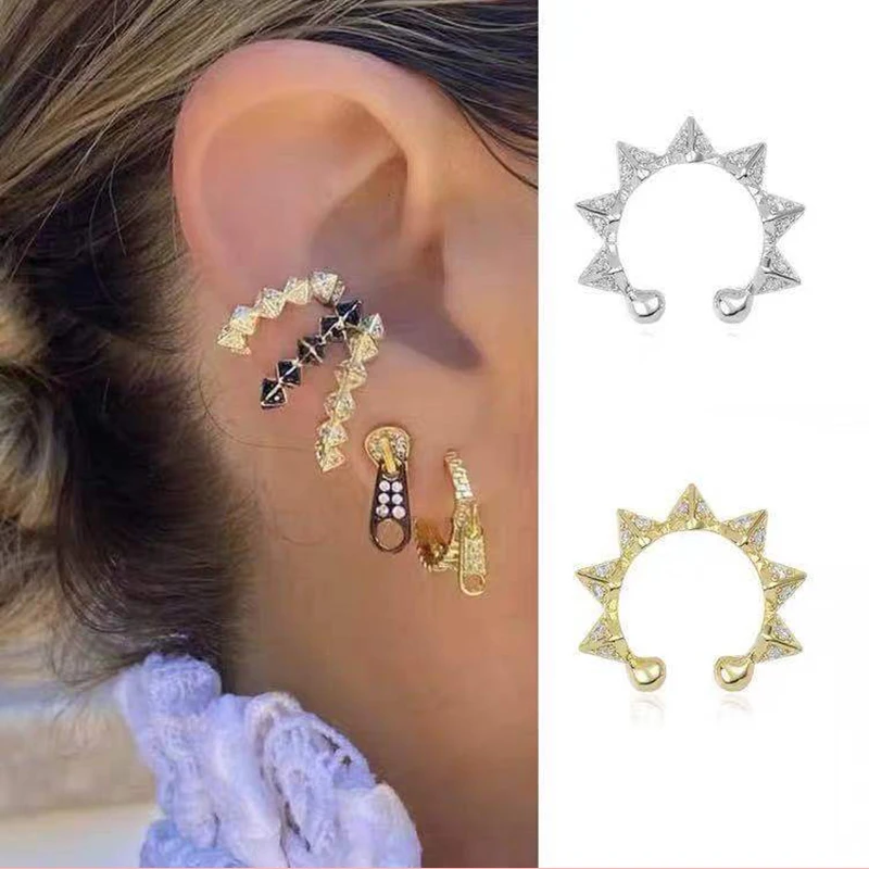 1 Pcs Fashion Zircon Ear Bone Clip Cuff Earrings For Women NO Pierced Personality Temperament Triangle Pointed Punk Earring 2021
1 Pcs Fashion Zircon Ear Bone Clip Cuff Earrings For Women NO Pierced Personality Temperament Triangle Pointed Punk Earring 2021