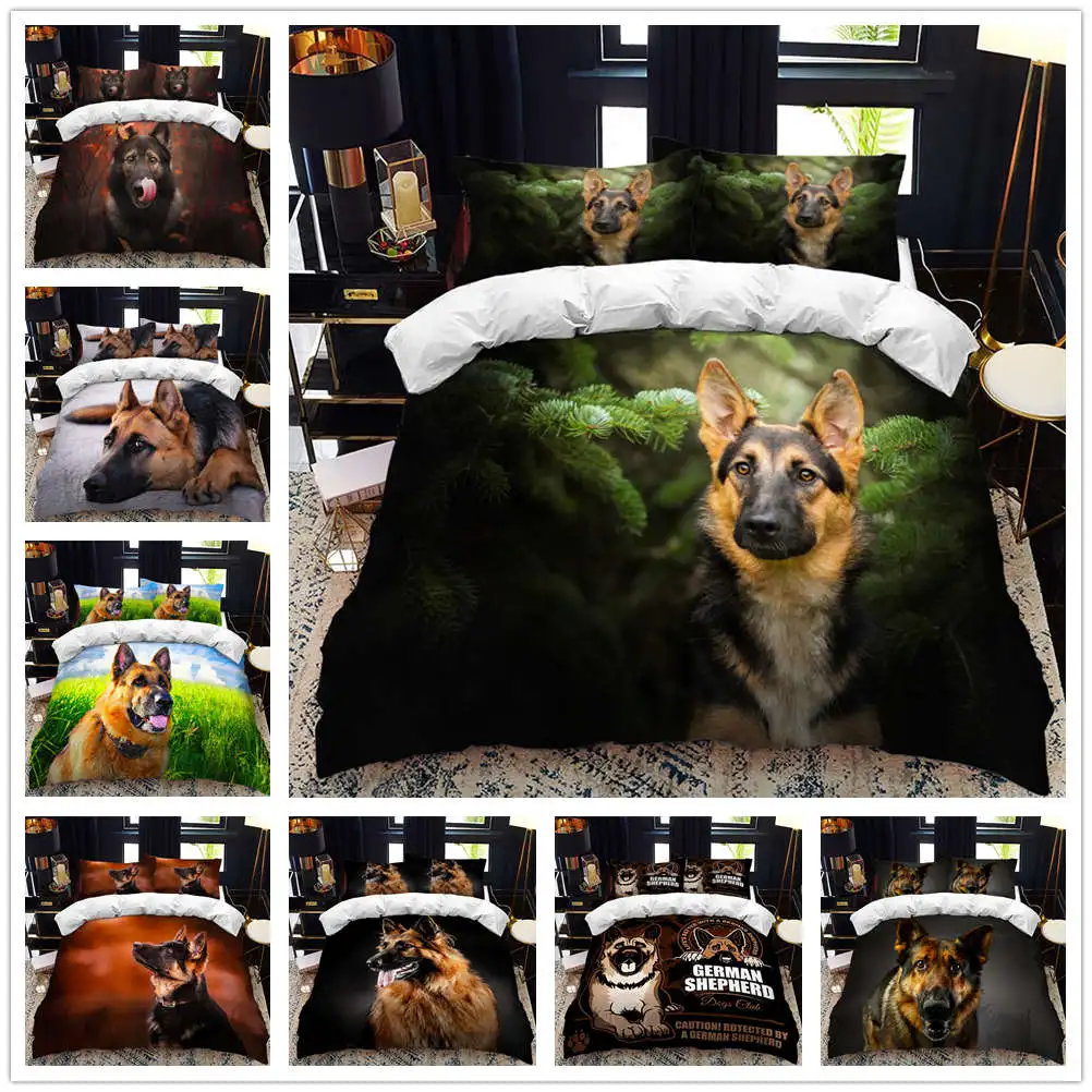 Animal German Shepherd Dog bed duvet cover set queen calico Twin size comforter bedding set Single complete set
Animal German Shepherd Dog bed duvet cover set queen calico Twin size comforter bedding set Single complete set