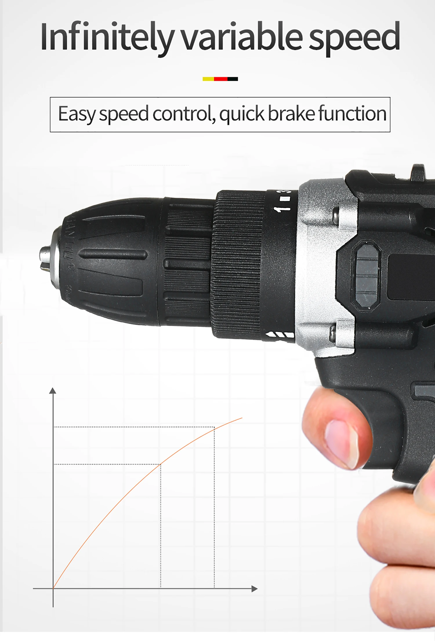 21V аккумуляторная электрическая дрель компьютеров комплект 2 Скорость
