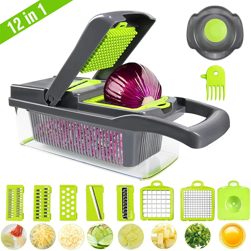 Multifunctional Vegetable Cutter Slicer Grater Cutter Peeler Potato Peeler Carrot 1 Drain Grater Basket Kitchen In 12 Tool
Multifunctional Vegetable Cutter Slicer Grater Cutter Peeler Potato Peeler Carrot 1 Drain Grater Basket Kitchen In 12 Tool