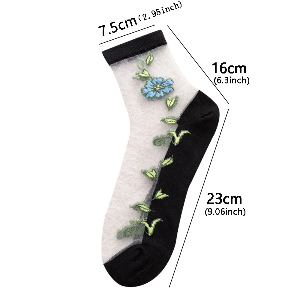 Beautiful Women Lace Socks Crystal Glass Silk Short Thin Transparent Roses Flower Socks Summer Flower Ankle Socks
Beautiful Women Lace Socks Crystal Glass Silk Short Thin Transparent Roses Flower Socks Summer Flower Ankle Socks