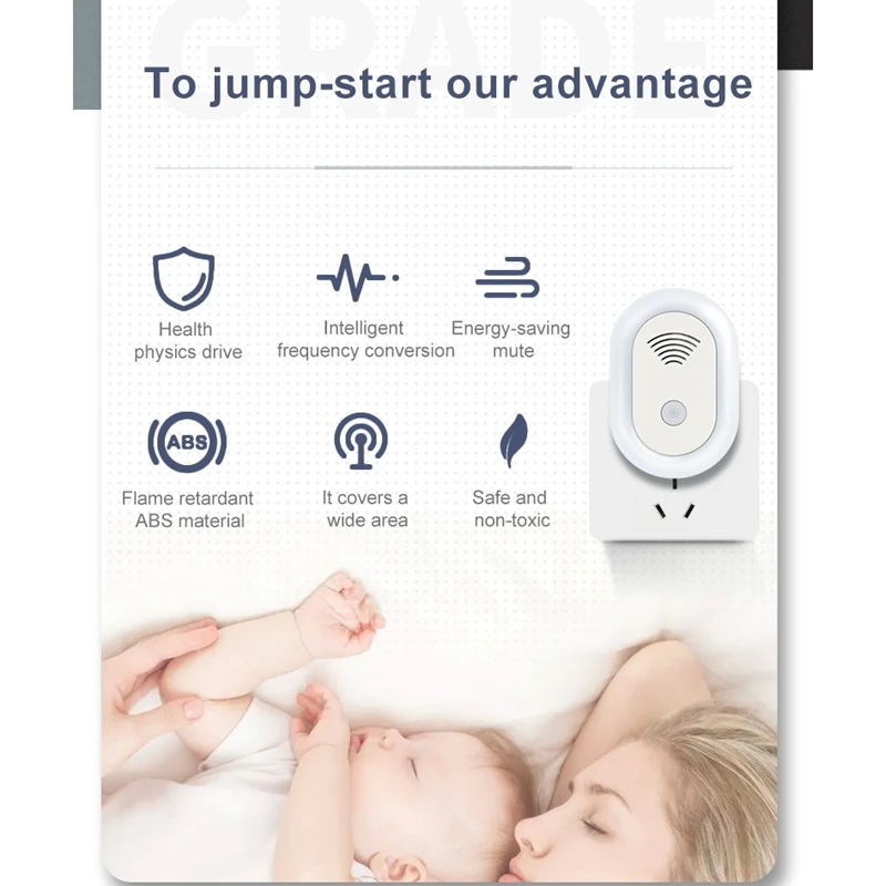 Anti Mosquito Insect Ultrasonic Repeller Mouse Cockroach Repeller Device with Night Light Electronic
Anti Mosquito Insect Ultrasonic Repeller Mouse Cockroach Repeller Device with Night Light Electronic