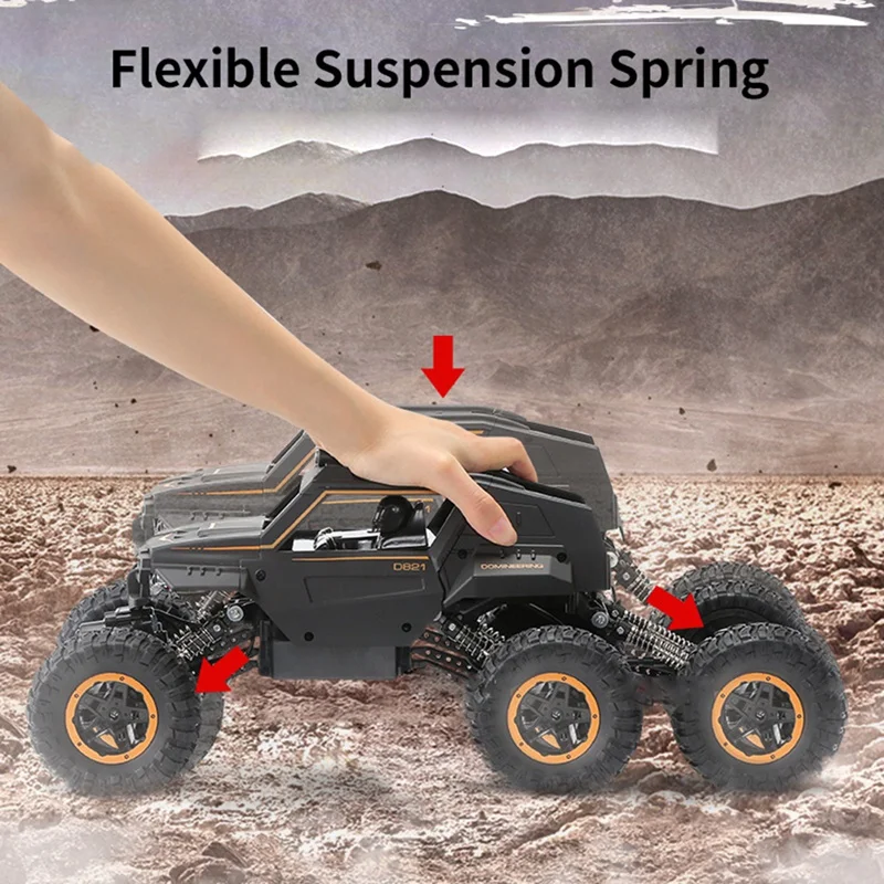 1:12 2.4GHz RC Car Toy Six Wheels Drive Vehicle Model 45 Degree Incline RC Climbing Car
1:12 2.4GHz RC Car Toy Six Wheels Drive Vehicle Model 45 Degree Incline RC Climbing Car