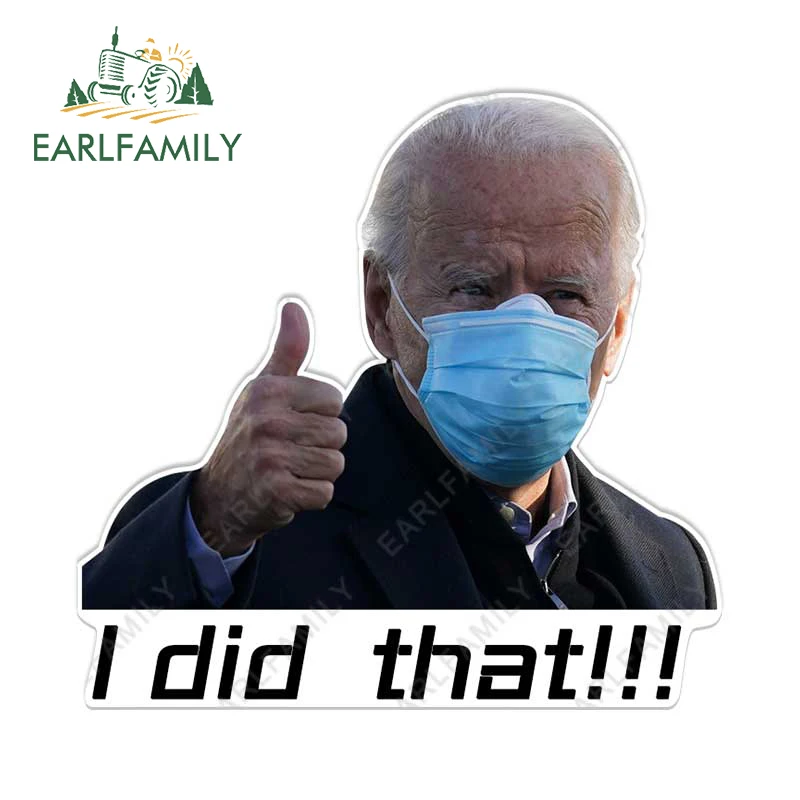 EARLFAMILY 13 см x 12,3 см для Biden Did That RV Автомобильная наклейка s смешная Водонепроницаемая наклейка на лобовое стекло Campervan виниловая Автомобильная...
EARLFAMILY 13 см x 12,3 см для Biden Did That RV Автомобильная наклейка s смешная Водонепроницаемая наклейка на лобовое стекло Campervan виниловая Автомобильная...