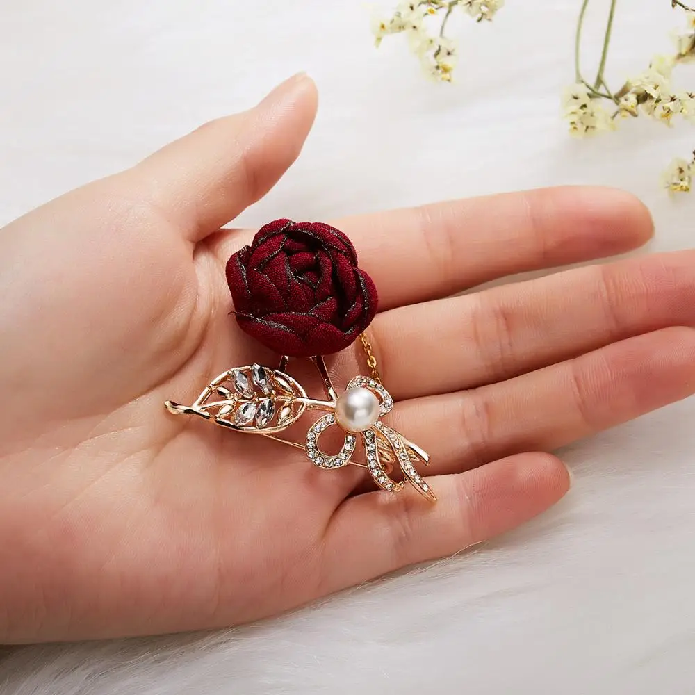 Ladies Cloth Art Pearl Fabric Flower Brooch Pins Cardigan Shirt Shawl Pin Vintage Coat Dress Collar Badge Jewelry Accessories
Ladies Cloth Art Pearl Fabric Flower Brooch Pins Cardigan Shirt Shawl Pin Vintage Coat Dress Collar Badge Jewelry Accessories