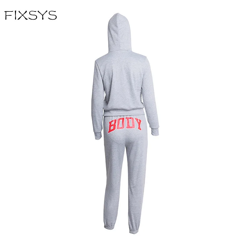 FIXSYS Letter Print Hooded Two Piece Set Women 2020 Long Sleeve Winter Casual Sporty Loungewear Hoody And Sweatpants Tracksuits
FIXSYS Letter Print Hooded Two Piece Set Women 2020 Long Sleeve Winter Casual Sporty Loungewear Hoody And Sweatpants Tracksuits
