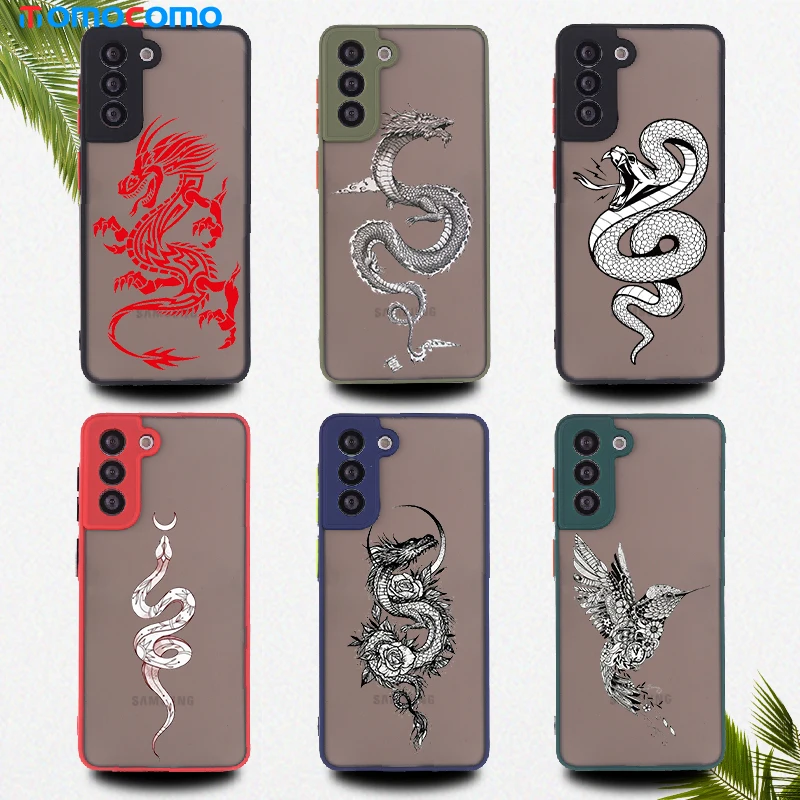 Black Artistic Snake Dragon Phone Cover For Samsung Galaxy A30 A50 A70 A71 A51 A52 S8 S9 S10 S10P S21 Shockproof Matte Case
Black Artistic Snake Dragon Phone Cover For Samsung Galaxy A30 A50 A70 A71 A51 A52 S8 S9 S10 S10P S21 Shockproof Matte Case