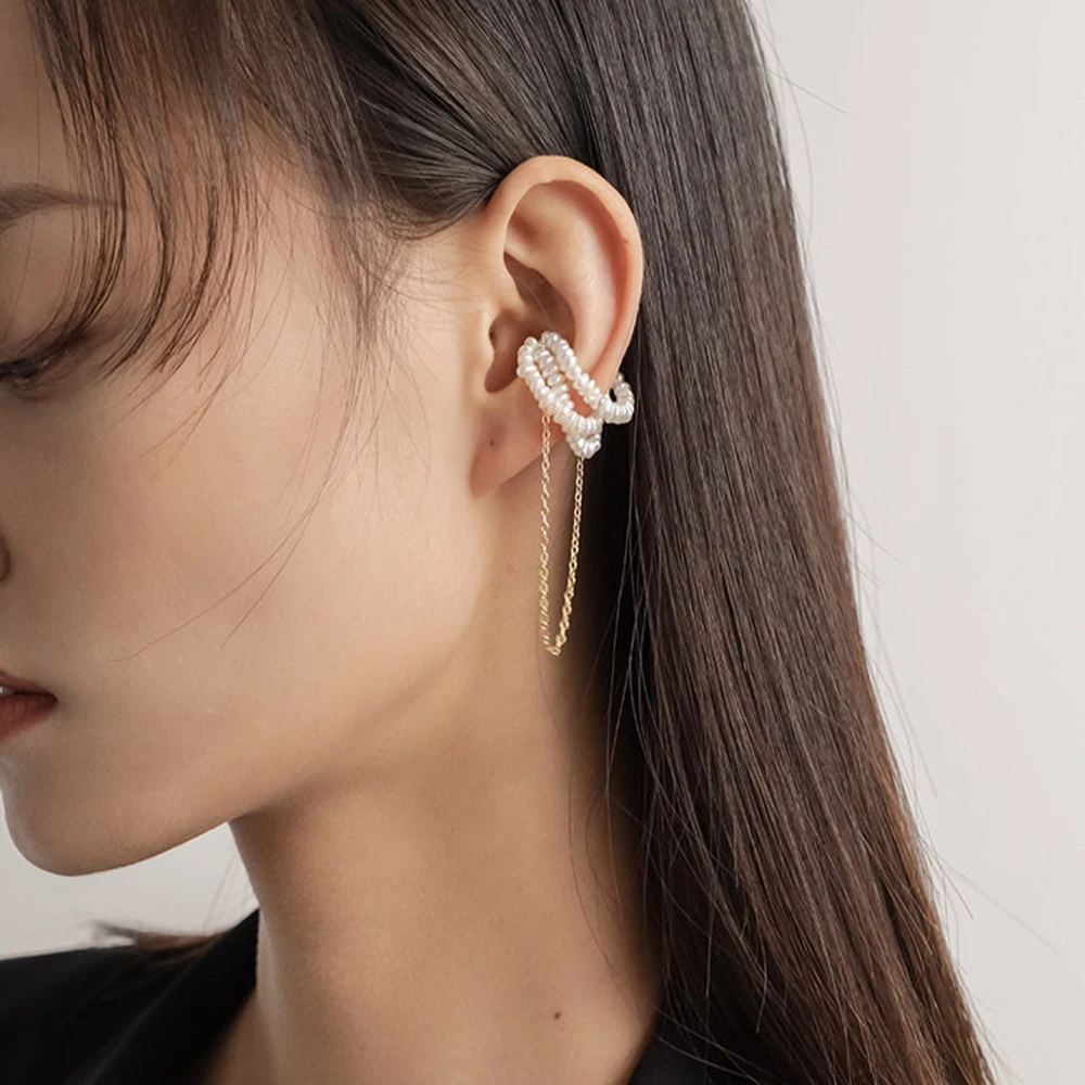 1PC Natural Pearl Tassel Earrings Baroque Freshwater Magnet Ear Clip No Piercing Ear Cartilage Clip On Earrings Fashion Jewelry
1PC Natural Pearl Tassel Earrings Baroque Freshwater Magnet Ear Clip No Piercing Ear Cartilage Clip On Earrings Fashion Jewelry