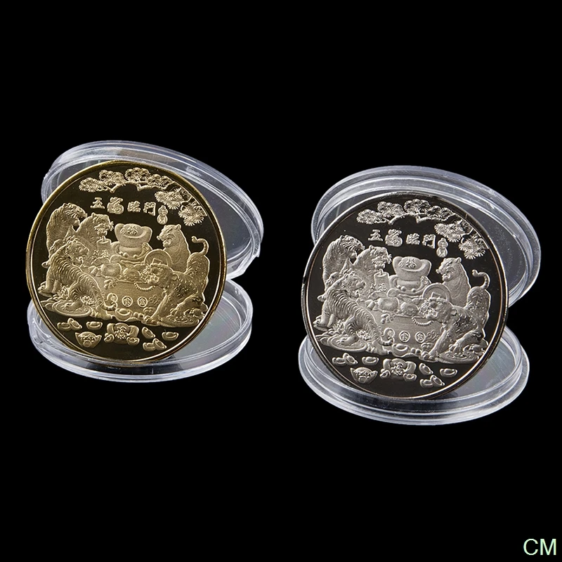 1pc Collection 12 Chinese Zodiac Coin Gifts 2022 Year of Tiger Commemorative Coin Collection Chinese Zodiac Tiger Year Coins
1pc Collection 12 Chinese Zodiac Coin Gifts 2022 Year of Tiger Commemorative Coin Collection Chinese Zodiac Tiger Year Coins