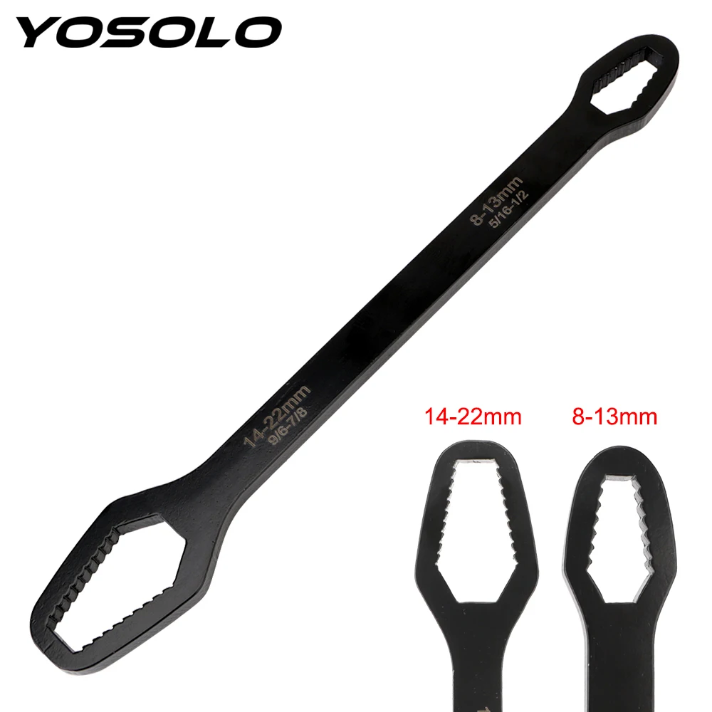 YOSOLO Stailless стальной ключ Torx 8-22 мм регулируемый ключ для велосипеда мотоцикла автомобиля трещотка гаечный ключ инструменты для ремонта
YOSOLO Stailless стальной ключ Torx 8-22 мм регулируемый ключ для велосипеда мотоцикла автомобиля трещотка гаечный ключ инструменты для ремонта
