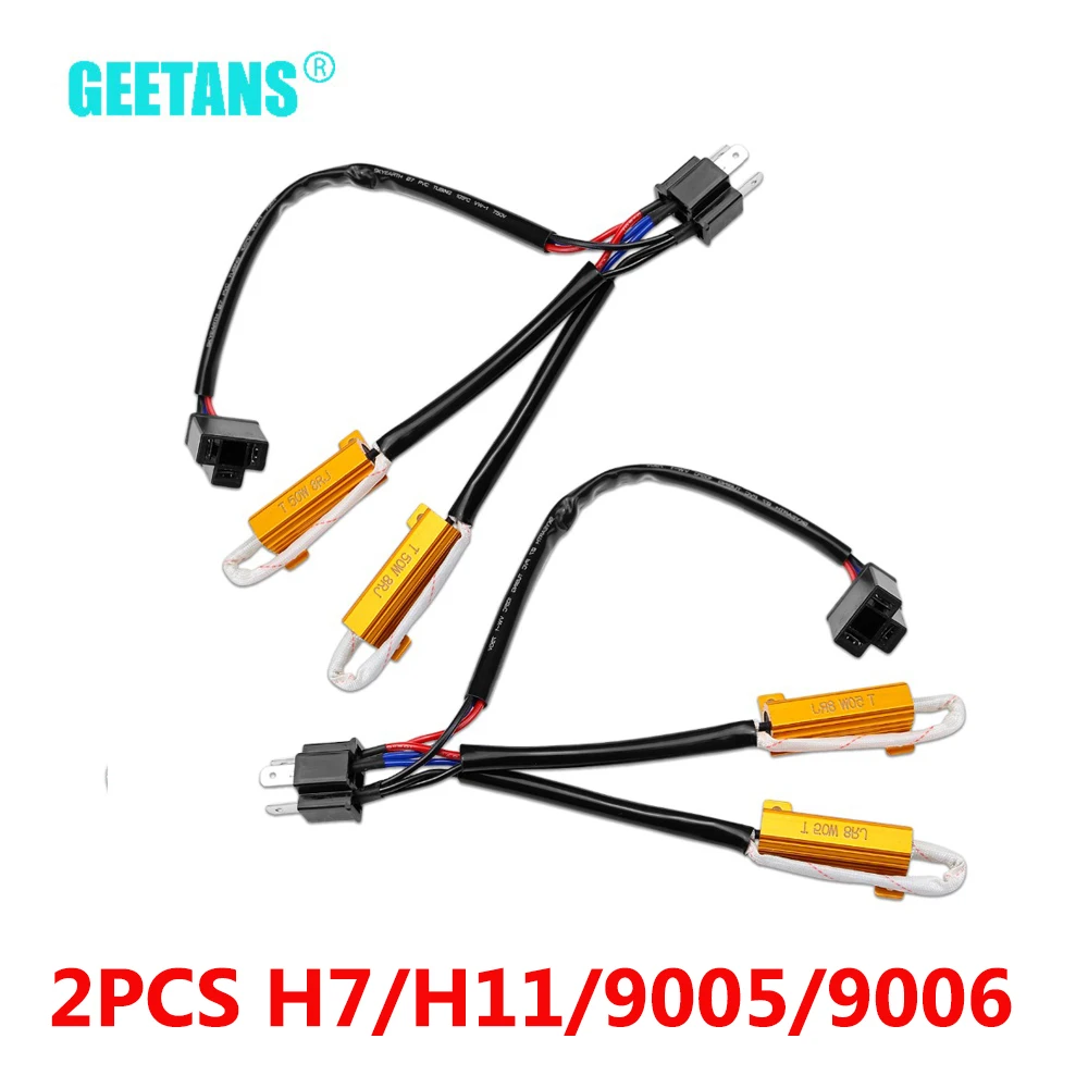 GEETANS 1pair 50W H1 H3 H4 H7 H8 Led Decoder Canbus Free Wiring Canceller Decoder Light Car Load Resistor Error Canceller CJ
GEETANS 1pair 50W H1 H3 H4 H7 H8 Led Decoder Canbus Free Wiring Canceller Decoder Light Car Load Resistor Error Canceller CJ