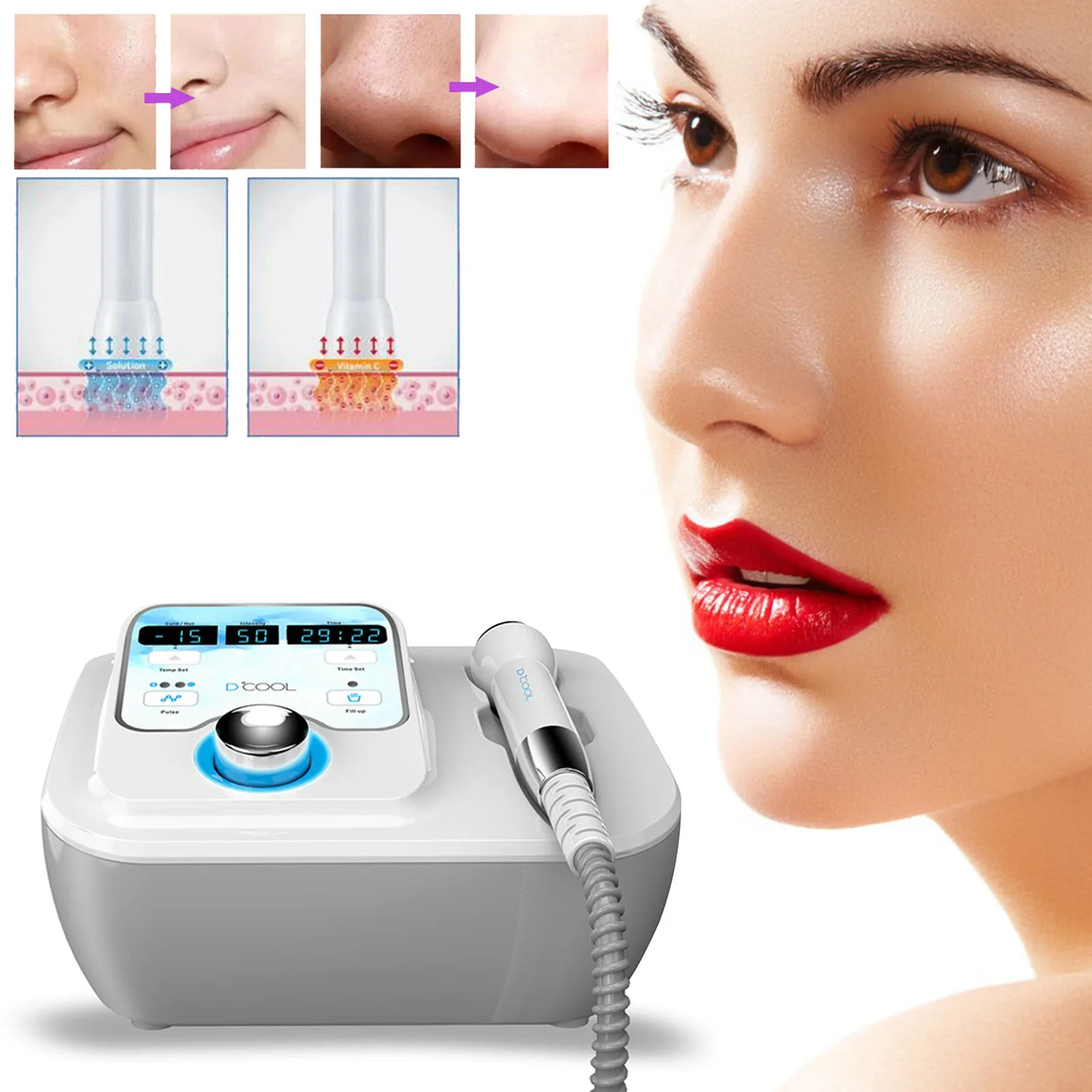 Upgraded Portable Facial Lifting Repair Massager Cool Hot EMS for Skin Tightening Anti Puffiness Facial Electroporation Machine 
Upgraded Portable Facial Lifting Repair Massager Cool Hot EMS for Skin Tightening Anti Puffiness Facial Electroporation Machine