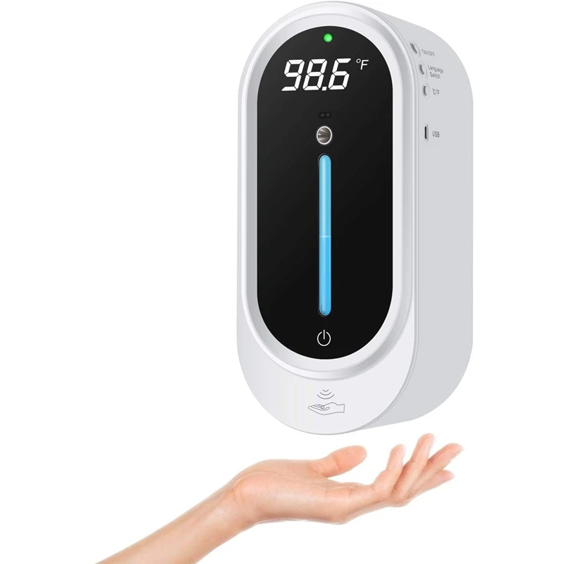 Hot Automatic Soap Dispenser Touchless Wall-Mounted Automatic Soap Dispenser with Infrared Temperature Measurement Function
Hot Automatic Soap Dispenser Touchless Wall-Mounted Automatic Soap Dispenser with Infrared Temperature Measurement Function
