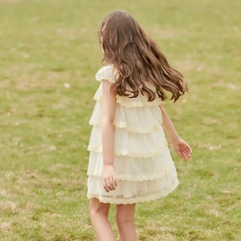 Summer Girls Layered Dress Fashion Lovely Princess Party Ball Gowns Kids Short Sleeve Candy Color Dresses Children Clothing
Summer Girls Layered Dress Fashion Lovely Princess Party Ball Gowns Kids Short Sleeve Candy Color Dresses Children Clothing