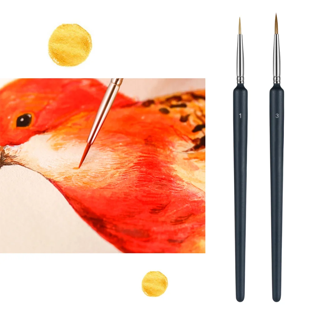 SUPVOX 5pcs Professional Wolf Fine Tip Detail Art Paint Brush Set Fine Detailing Painting Drawing (000+00+0+1+3)
SUPVOX 5pcs Professional Wolf Fine Tip Detail Art Paint Brush Set Fine Detailing Painting Drawing (000+00+0+1+3)