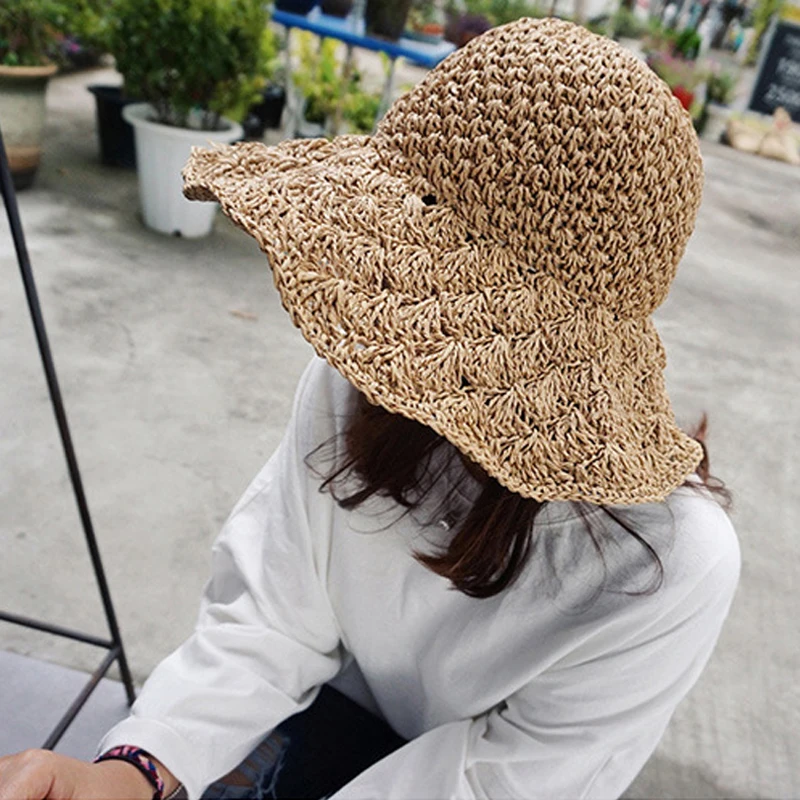 Sun Straw Hats Handmade Panama Hats For Women Wide Large Brim Beach Sun Hats Chic Style Hat Straw Foldable Fashion Chapeau
Sun Straw Hats Handmade Panama Hats For Women Wide Large Brim Beach Sun Hats Chic Style Hat Straw Foldable Fashion Chapeau
