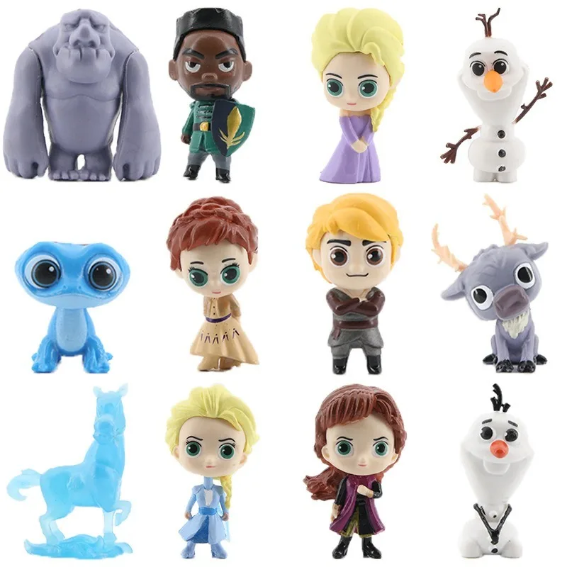Disney Frozen 2 Snow Queen Elsa Anna PVC Action Figure Olaf Kristoff Sven Anime Doll Figurines Kid Toy Children Gift Model 12PCS 
Disney Frozen 2 Snow Queen Elsa Anna PVC Action Figure Olaf Kristoff Sven Anime Doll Figurines Kid Toy Children Gift Model 12PCS