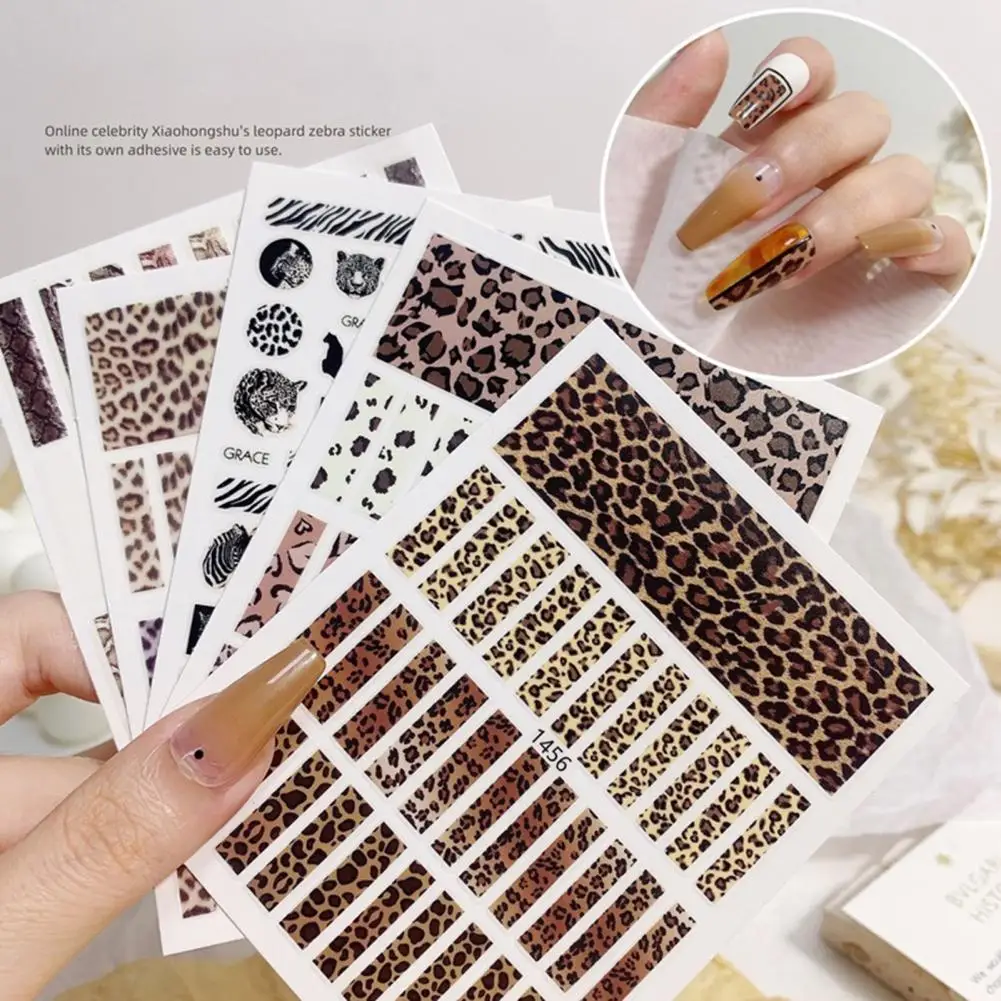 Nail Sticker Vivid 3D Effects Ultra Thin Popular Leopard Sliders Art Decorations Animal Print for Manicure
Nail Sticker Vivid 3D Effects Ultra Thin Popular Leopard Sliders Art Decorations Animal Print for Manicure