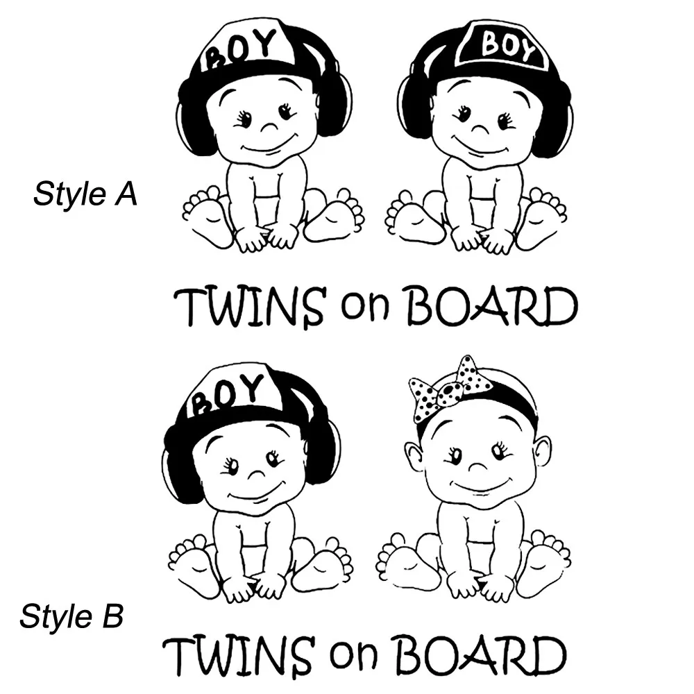 Lovely Twins on Board Decal Car Stickers Cute Safety Sign Baby on Board for Car Window Vinyl Cars Decal Hot Selling 19cmX15cm
Lovely Twins on Board Decal Car Stickers Cute Safety Sign Baby on Board for Car Window Vinyl Cars Decal Hot Selling 19cmX15cm