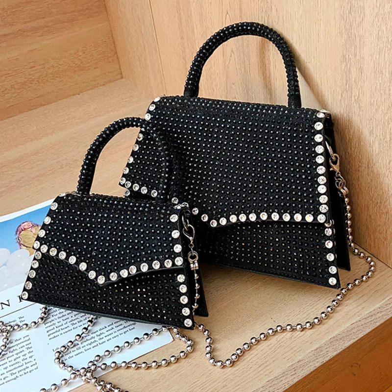 Luxury Chain Women Bag Fashion Crossbody Bags Diamond Studded Handbag Single Shoulder Bags Messenger Bag
Luxury Chain Women Bag Fashion Crossbody Bags Diamond Studded Handbag Single Shoulder Bags Messenger Bag
