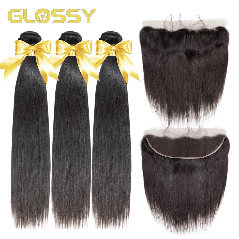 Brazilian Straight Hair 3 Bundles With Frontal Remy Human Hair Bundles With 13X4 Transparent Lace Closure Hair Weave Extension
Brazilian Straight Hair 3 Bundles With Frontal Remy Human Hair Bundles With 13X4 Transparent Lace Closure Hair Weave Extension