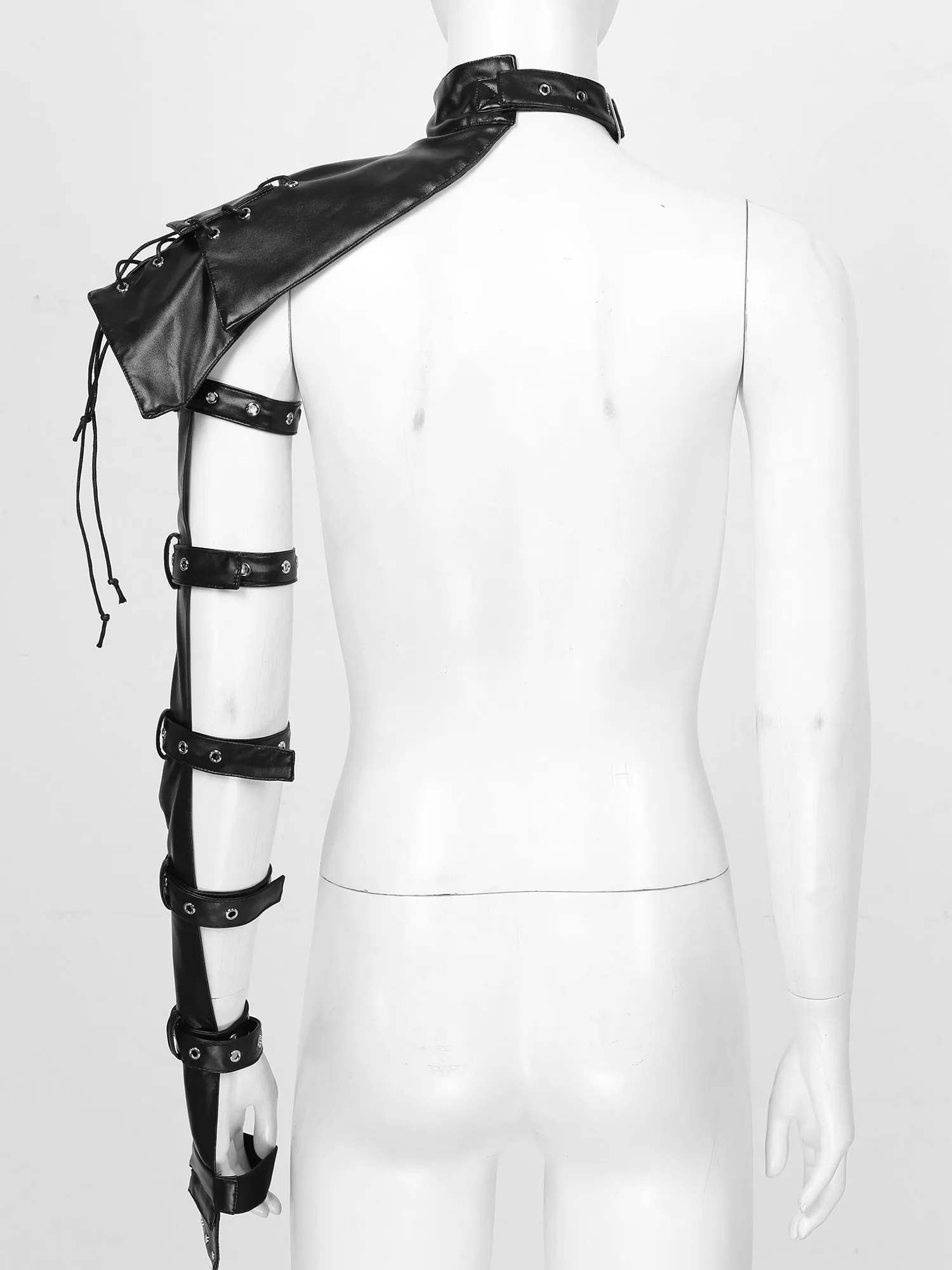 Womens Lingerie Gothic Punk Harness Faux Leather Shoulder Armors Harness Belt with Armband Steampunk Cosplay Costume Accessories
Womens Lingerie Gothic Punk Harness Faux Leather Shoulder Armors Harness Belt with Armband Steampunk Cosplay Costume Accessories