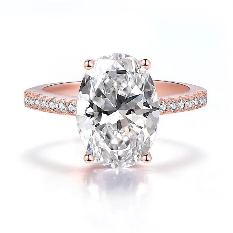 Rose Gold 925 Sterling Silver Jewelry Simulation Diamond Oval Radiant Diamond 9 Carat Wedding Ring
Rose Gold 925 Sterling Silver Jewelry Simulation Diamond Oval Radiant Diamond 9 Carat Wedding Ring