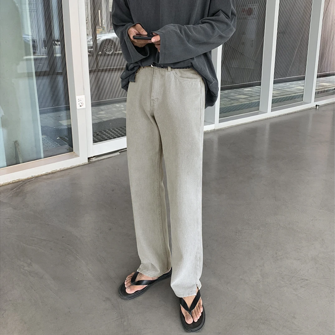Autumn men's gray jeans trend Korean style split loose loose design sense niche straight-leg pants Slim casual trousers
Autumn men's gray jeans trend Korean style split loose loose design sense niche straight-leg pants Slim casual trousers