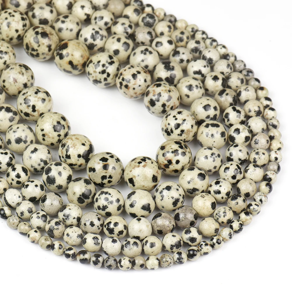 NATURAL STONE Dalmation Jasper Loose Round Spacer Beads Charms For Jewelry Making Bracelet Necklace Accessories 4 6 8 10 12MM
NATURAL STONE Dalmation Jasper Loose Round Spacer Beads Charms For Jewelry Making Bracelet Necklace Accessories 4 6 8 10 12MM
