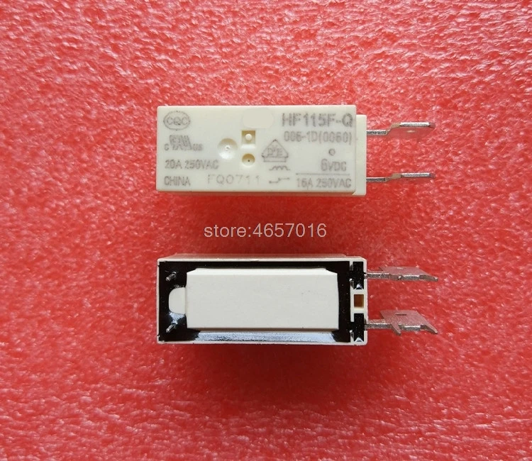 10 шт./лот реле HF115F-Q 006-1D (410) 115F-20A-V6-1B
10 шт./лот реле HF115F-Q 006-1D (410) 115F-20A-V6-1B
