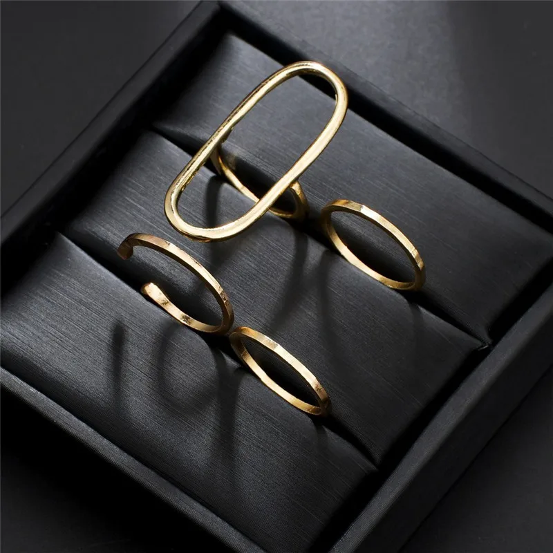 4pcs/set Oval Geometry Rings For Women Simple Geometric Hollow Ring Jewelry
4pcs/set Oval Geometry Rings For Women Simple Geometric Hollow Ring Jewelry