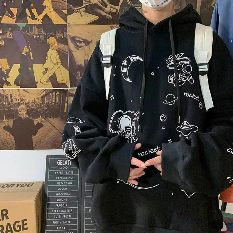 Lazy Wind Graffiti Hooded Sweater Women's Autumn and Winter New Plush Thickened Student Style Loose Korean Long Sleeved Top
Lazy Wind Graffiti Hooded Sweater Women's Autumn and Winter New Plush Thickened Student Style Loose Korean Long Sleeved Top