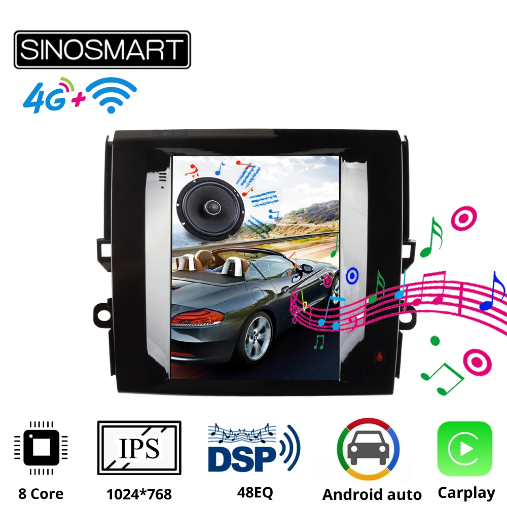 Sinosmart Tesla Style Car GPS Radio Navigation Player for Toyota Mark X 2010-2019 8 Core,DSP Vertical IPS Screen
Sinosmart Tesla Style Car GPS Radio Navigation Player for Toyota Mark X 2010-2019 8 Core,DSP Vertical IPS Screen