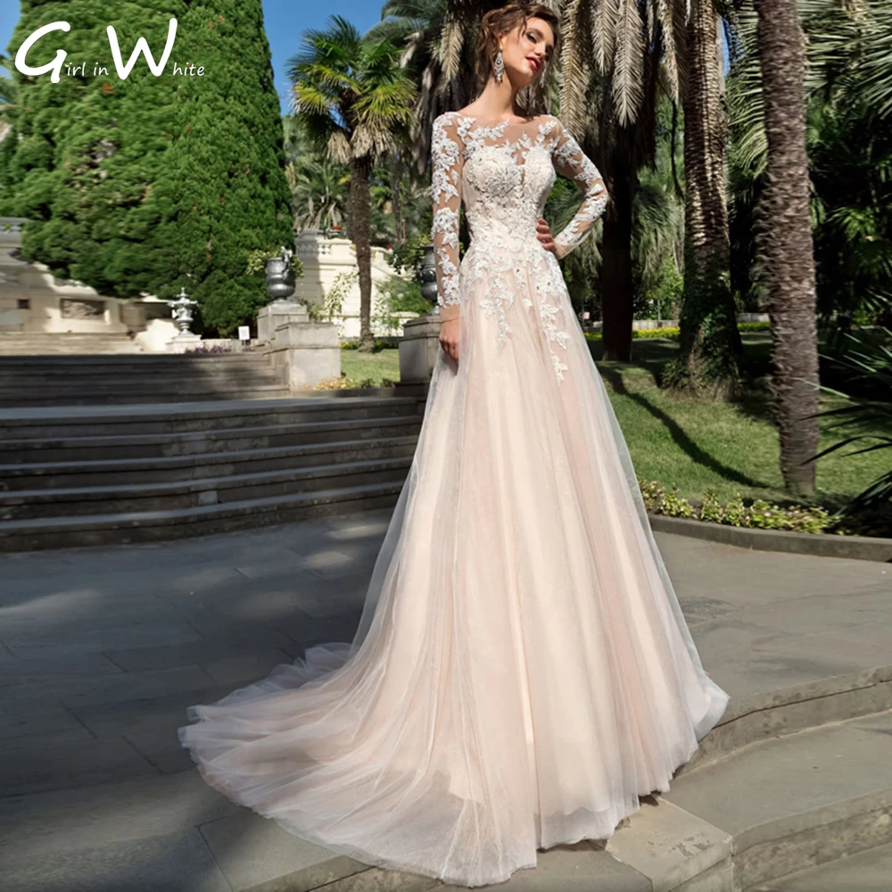 Elegant Long Sleeve A-line Wedding Dress 2022 Lace Appliques Bridal RobesWedding Gowns O Neck Bride Gown Vestidos De Novia
Elegant Long Sleeve A-line Wedding Dress 2022 Lace Appliques Bridal RobesWedding Gowns O Neck Bride Gown Vestidos De Novia