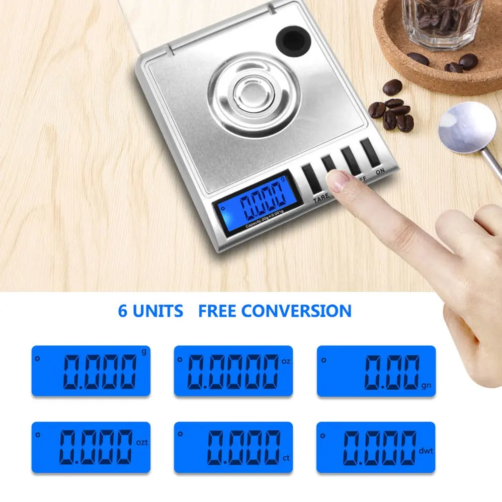 0.001g/20g Mini Size Digital LCD Balance Weight Milligram Pocket Jewelry Diamond Scale Portable Balance Weight
0.001g/20g Mini Size Digital LCD Balance Weight Milligram Pocket Jewelry Diamond Scale Portable Balance Weight