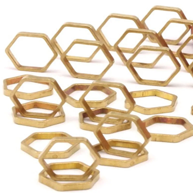 

Raw Brass Hexagon .sz(12x0.8x2mm) BS 1178--choose