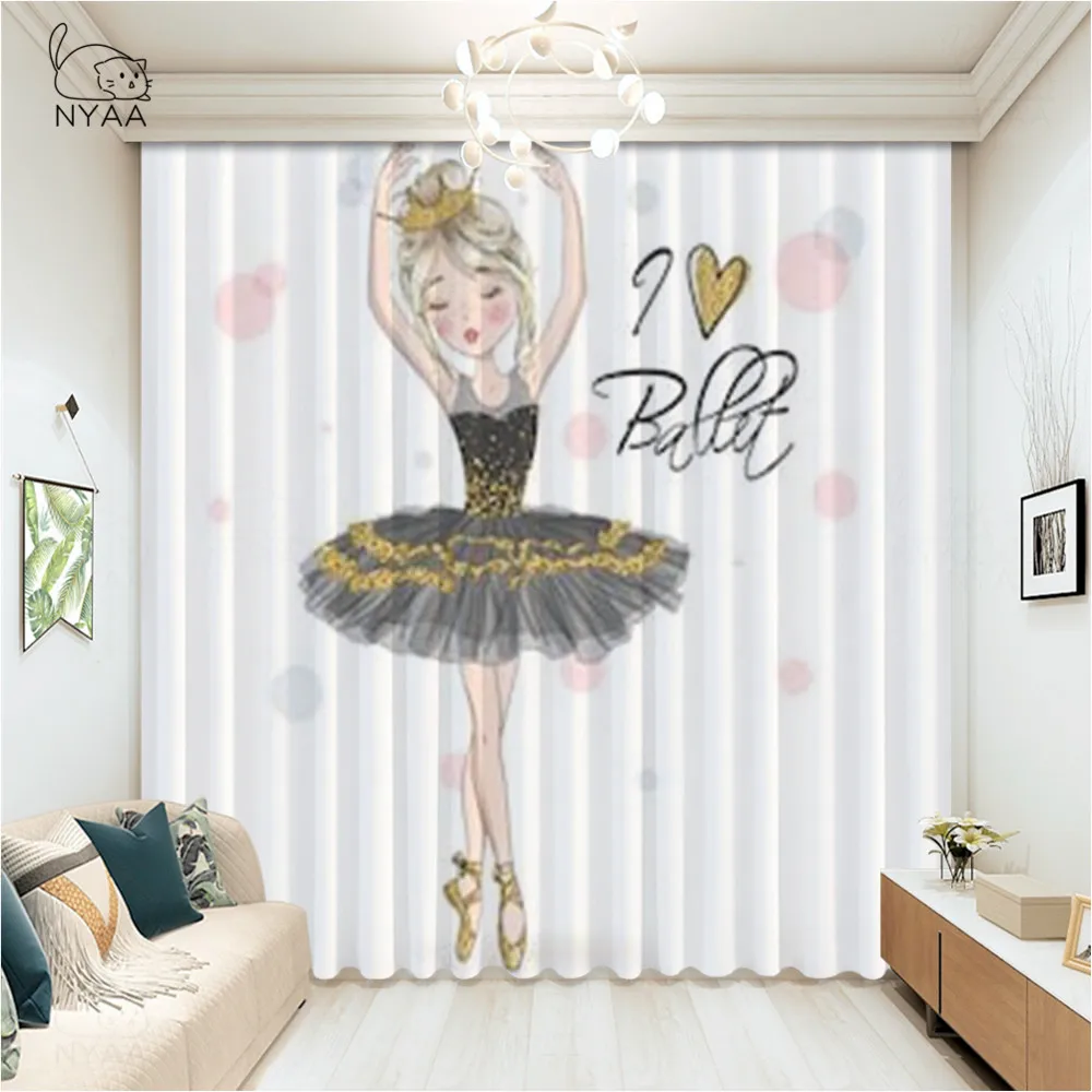 Cute Cartoon Ballerinas In Pink Tutu Dresses Door Curtains Rope Kitchen Curtains Window Printed Curtain Home Decoration Modern
Cute Cartoon Ballerinas In Pink Tutu Dresses Door Curtains Rope Kitchen Curtains Window Printed Curtain Home Decoration Modern