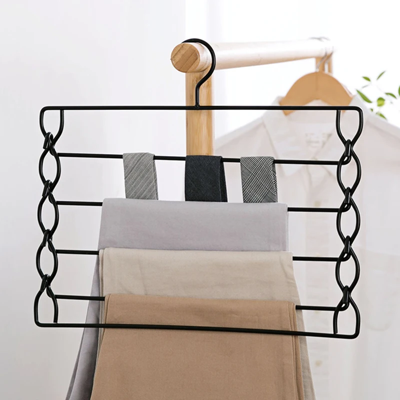 5 Layers Iron Hanger Trousers Holder Wardrobe Clothes Pants Organizer T-Shirt Scarf Storage Rack Space Saving Hanger
5 Layers Iron Hanger Trousers Holder Wardrobe Clothes Pants Organizer T-Shirt Scarf Storage Rack Space Saving Hanger