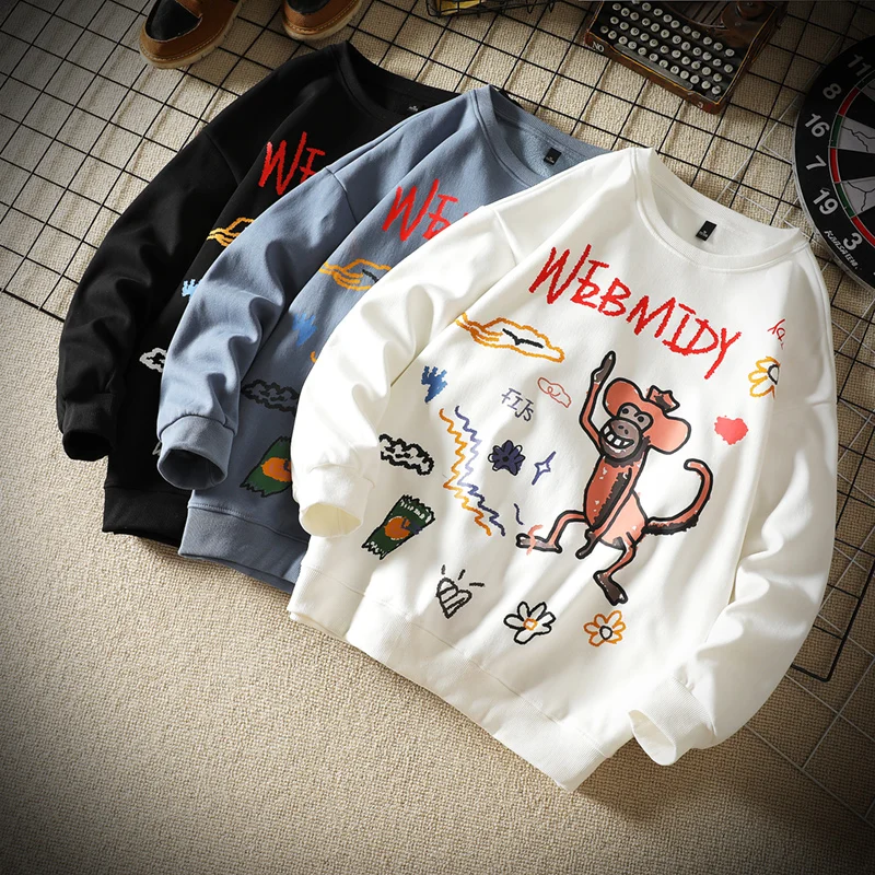 Manga Crewneck Sweatshirt Men 2021 Autumn Solid Oversized Korean Fashion Streetwear Casual Black Hoodie Men Anime Sweatshirts
Manga Crewneck Sweatshirt Men 2021 Autumn Solid Oversized Korean Fashion Streetwear Casual Black Hoodie Men Anime Sweatshirts
