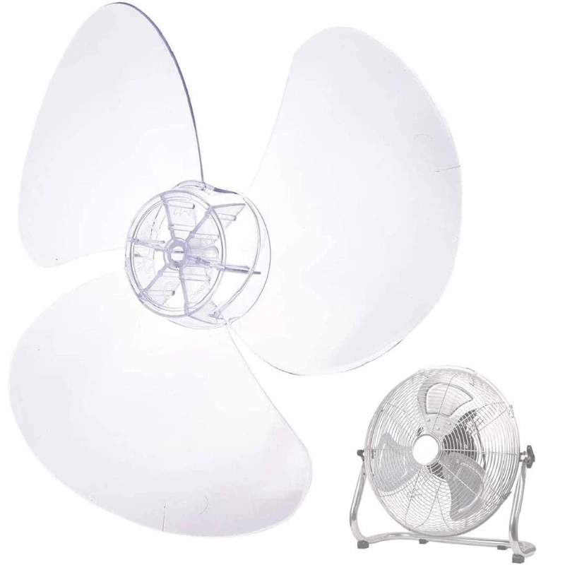 3 Leaves Clear Plastic Fan Blade Replacement for 12 Inch Pedestal Fan Stand Fan 
3 Leaves Clear Plastic Fan Blade Replacement for 12 Inch Pedestal Fan Stand Fan