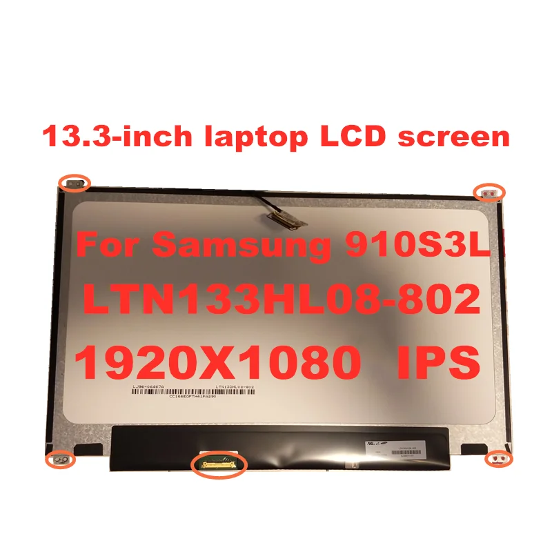 13 3 &quotтонкий LTN133HL03-201LTN133HL08-802 FHD 1920*1080 IPS 30pins ноутбук EDP LCD