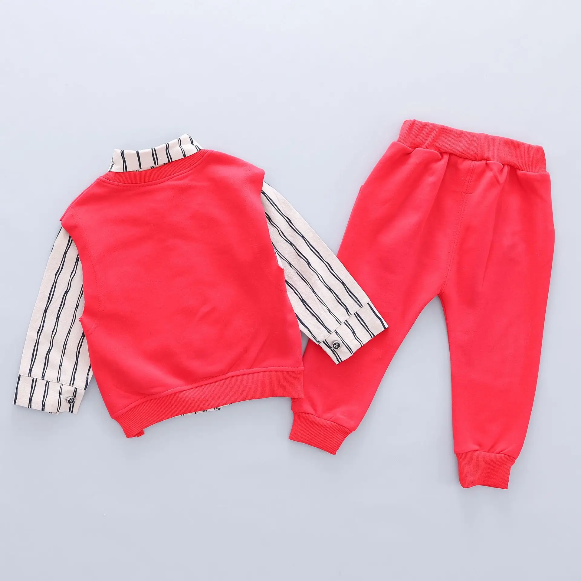 Infant Boys Clothes Children Spring 3Pcs Baby Boys Clothing Sets Kids Vest +Striped Shirt +Pants Toddler Clothes Sets Girls Set 
Infant Boys Clothes Children Spring 3Pcs Baby Boys Clothing Sets Kids Vest +Striped Shirt +Pants Toddler Clothes Sets Girls Set