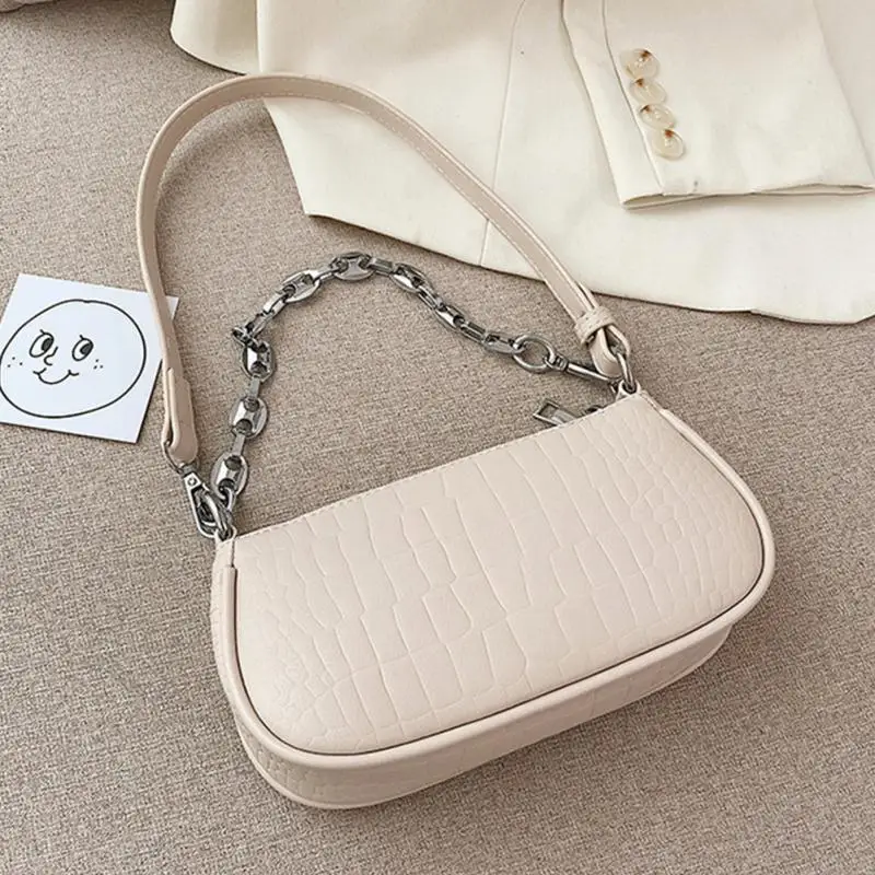 Women Bag PU Leather Crocodile Pattern Shoudler Bag Casual Retro Fashion Handbag Single Shoulder Bag With Chain
Women Bag PU Leather Crocodile Pattern Shoudler Bag Casual Retro Fashion Handbag Single Shoulder Bag With Chain