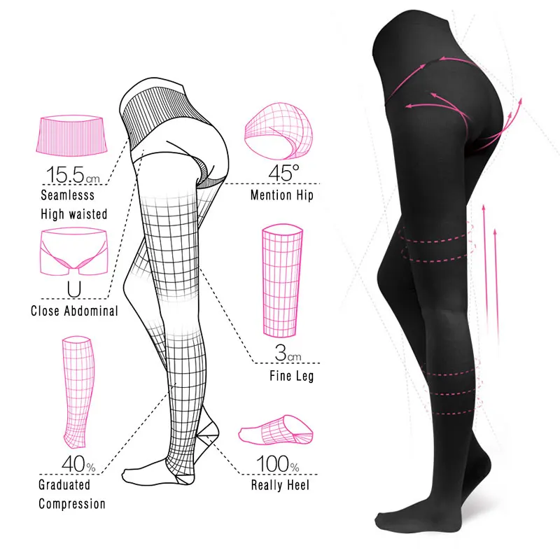 Medical Compression Pantyhose for Varicose Veins Stockings 20-30 MmHg Compression Support Pantyhose Plus Size Thights
Medical Compression Pantyhose for Varicose Veins Stockings 20-30 MmHg Compression Support Pantyhose Plus Size Thights