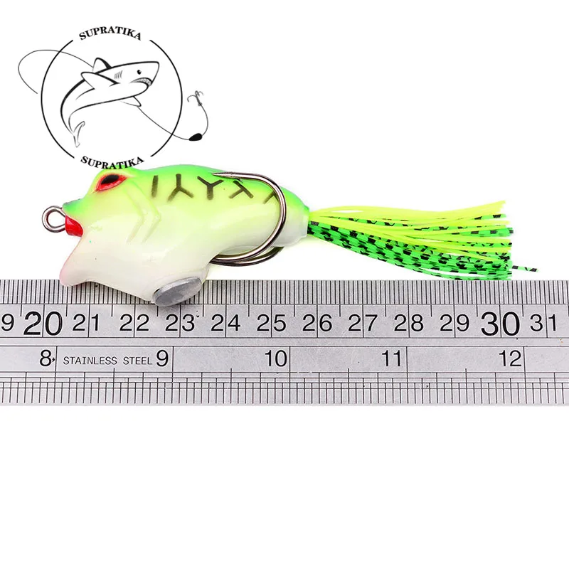 3D Eyes Bionic Bait Fishing 6pcs/set 16g/6cm Artificial Topwater Thunder Frog Silicone Plastic Soft Bait Anti-corrosion Wobbler
3D Eyes Bionic Bait Fishing 6pcs/set 16g/6cm Artificial Topwater Thunder Frog Silicone Plastic Soft Bait Anti-corrosion Wobbler