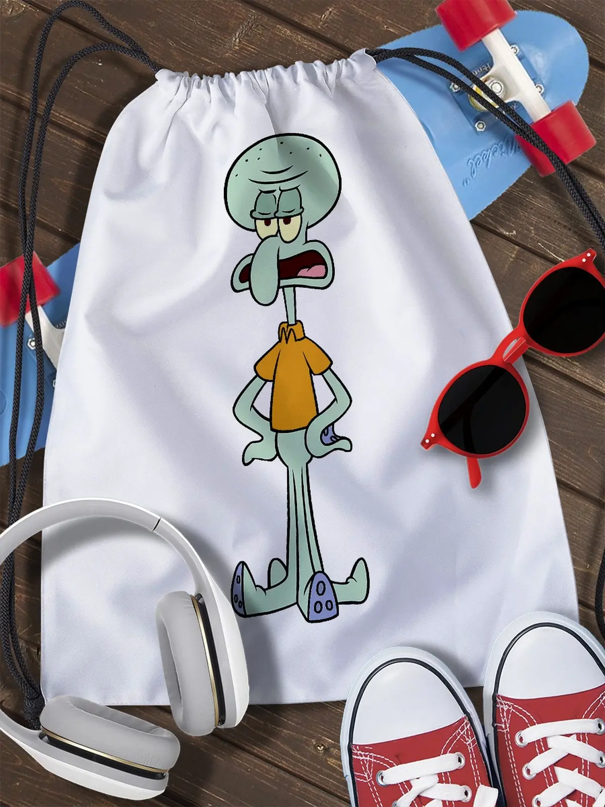 Сумка мешок для обуви Spongebob(спанч боб spongebob патрик сквидворд гэрри губка спанч) - 18
